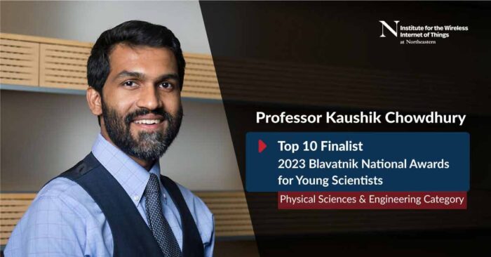 Professor Kaushik Chowdhury in the top 10 finalists at the 2023 Blavatnik National Awards for Young Scientists