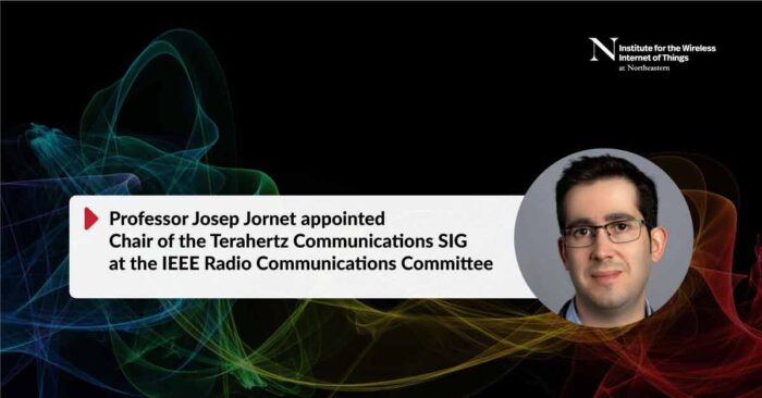 Professor Josep Jornet has been appointed as the Chair of the Terahertz Communications SIG at the IEEE RCC